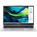 ACER Aspire Lite AL15-44P-R11B, 15.6" FHD, AMD Ryzen 5 7430U, 8GB, 512GB SSD, UMA, NoOS, ezüst