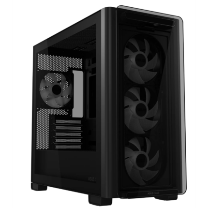 ASUS Ház A23 Plus, 750W (PRIME-750B-BLACK), Fekete, Üvegfalú