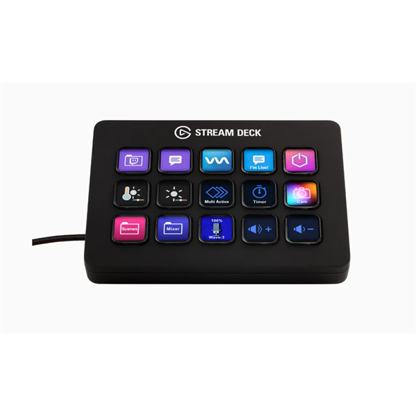 CORSAIR ELGATO STREAM DECK MK.2, 15 Testreszabható LCD Billentyű, fekete - Image 2