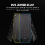 CORSAIR Ház Micro-ATX 2500D AIRFLOW, Tápegység nélkül, Edzett Üveg, fekete - Image 3