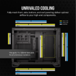 CORSAIR Ház Micro-ATX 2500D AIRFLOW, Tápegység nélkül, Edzett Üveg, fekete - Image 5