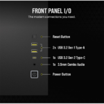 CORSAIR Ház Micro-ATX 2500D AIRFLOW, Tápegység nélkül, Edzett Üveg, fekete - Image 8