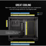 CORSAIR Ház Micro-ATX 2500X, Tápegység nélkül, Edzett Üveg, fekete - Image 4