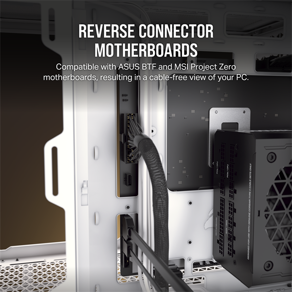 CORSAIR Ház Micro-ATX iCUE LINK 2500X RGB, Tápegység nélkül, Edzett Üveg, fekete - Image 2