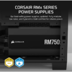 CORSAIR Tápegység Moduláris, RM750x, 750W, ATX 3.1, PCIe 5.1, 14cm, Cybenetics Gold - Image 2