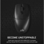 CORSAIR Vezeték Nélküli Egér Gaming, M55 Lightwight, 6 programozható gomb, Ultra-könnyű, 16000dpi, fekete - Image 2