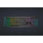 CORSAIR Vezetékes Billentyűzet Gaming, K55 CORE RGB, Médiavezérlő gombok, Cseppálló, US, fekete