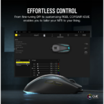CORSAIR Vezetékes Egér Gaming, M75 RGB, Ultra-könnyű, RGB Világítás, 26000dpi, fekete - Image 7