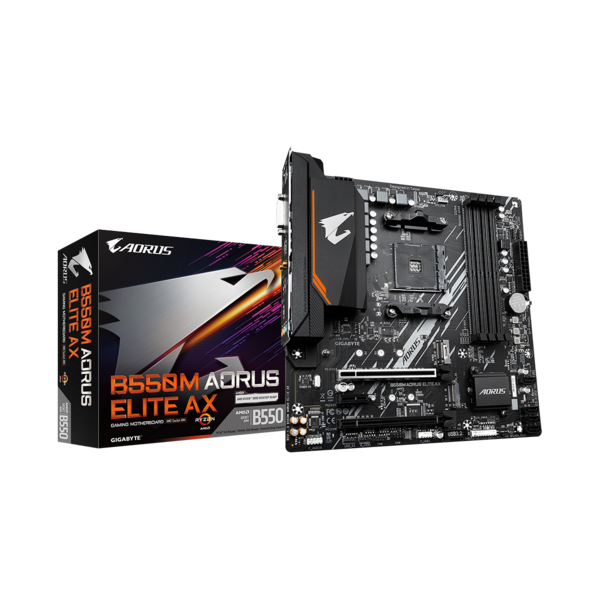 GIGABYTE_Alaplap_AM4_B550M_AORUS_ELITE_AX_AMD_B550_mATX-i1491895 GIGABYTE Alaplap AM4 B550M AORUS ELITE AX AMD B550, mATX - Image 1