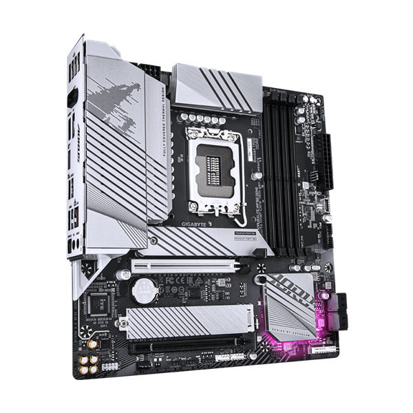 GIGABYTE Alaplap S1700 B760M AORUS ELITE WIFI6E GEN5 INTEL B760, mATX - Image 1