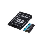 KINGSTON Memóriakártya MicroSDXC 512GB Canvas Go Plus Gen4 200R A2 U3 V30 + Adapter