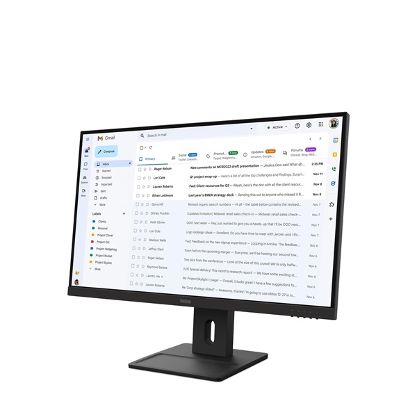 LENOVO Monitor - ThinkVision E27-40; 27" FHD 1920x1080 IPS, 16:9, 4ms, 100Hz, 1500:1, 3000cd/m2, HDMI, DP, VGA - Image 3