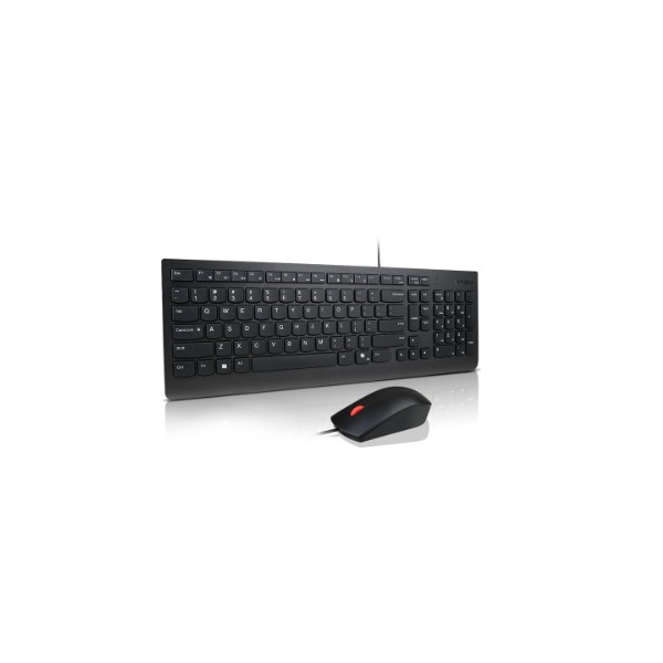 LENOVO Vezetékes Billentyűzet és egér - Essential Wired Combo Keyboard and Mouse (Hungarian 208) - Image 1
