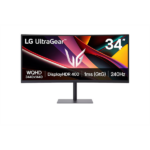 LG Ívelt 240Hz Gaming VA monitor 34" 34G630A, 3440x1440, 21:9, 300cd/m2, 1ms, DisplayPort/2xHDMI/USB, áll.mag.