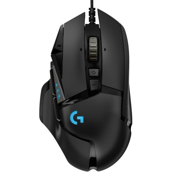 LOGITECH_Eger_-_G502_HERO_Lightsync_RGB_Vezetekes_Gaming_Fekete-i1185223 LOGITECH Egér - G502 HERO Lightsync RGB Vezetékes Gaming, Fekete - Image 1