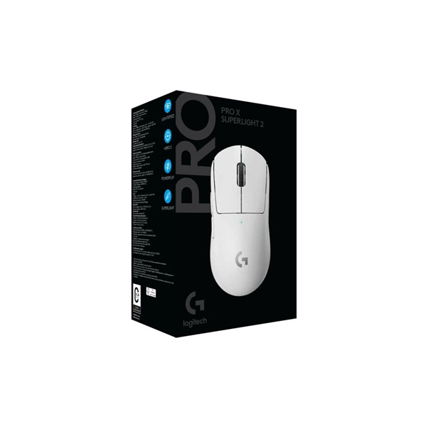 LOGITECH_Eger_-_G_Pro_X_SUPERLIGHT_2_Vezetek_Nelkuli_Gaming_LIGHTSPEED_Feher-i1325936 LOGITECH Egér - G Pro X SUPERLIGHT 2 Vezeték Nélküli Gaming LIGHTSPEED, Fehér - Image 1