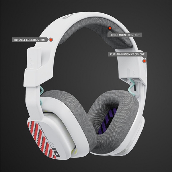 LOGITECH Fejhallgató 2.0 - ASTRO A10 Gaming Vezetékes Mikrofon, Fehér/PS (PC, PS5, XBOX Series) - Image 1