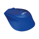 LOGITECH Egér - M330 Silent Plus Vezeték Nélküli Optikai, Kék - Image 2