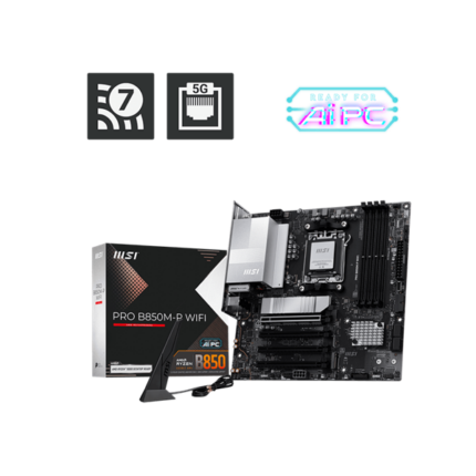 MSI Alaplap AM5 PRO B850M-P WIFI AMD B850, mATX