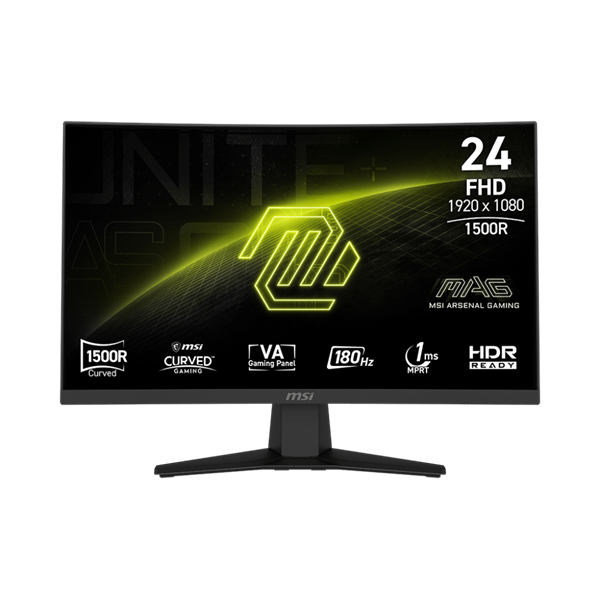 MSI_Monitor_GAMING_MAG_244C_Ivelt_VA_LED_236_FHD_1920x1080_169_30001_CR_250cdm2_4ms_180Hz_DP_HDMI-i1556287 MSI Monitor GAMING MAG 244C Ívelt VA LED 23,6" FHD 1920x1080, 16:9, 3000:1 CR, 250cd/m2, 4ms, 180Hz, DP, HDMI - Image 1