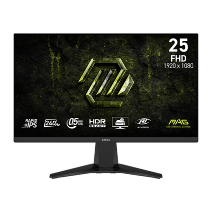 MSI Monitor GAMING MAG 255F X24 24,5" FHD Rapid IPS 1920x1080, 16:9, 240Hz, 1000:1, 0,5ms, 2x HDMI, DP, Black