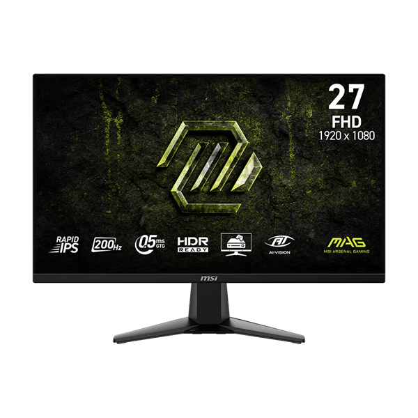 MSI_Monitor_GAMING_MAG_275F_E20_27_FHD_1920x1080_Rapid_IPS_200Hz_169_10001_05ms_2x_HDMI_DP_Black-i1978677 MSI Monitor GAMING MAG 275F E20 27" FHD 1920x1080, Rapid IPS 200Hz, 16:9, 1000:1, 0,5ms, 2x HDMI, DP, Black - Image 1