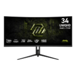 MSI Monitor GAMING MAG 342CQRF E20 Ívelt 34" UWQHD Rapid VA 3440x1440, 200Hz 21:9, 3000:1, 300cd/m2, 0,5ms, 2xHDMI, DP