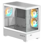 GIGABYTE Ház C201PI, Tápegység nélkül, Fehér, Üvegfalú - Image 2