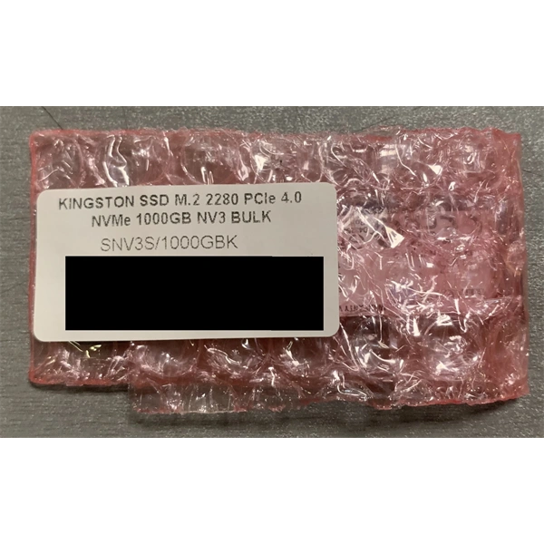 KINGSTON_SSD_M2_2280_PCIe_40_NVMe_1000GB_NV3_BULK-i2039342 KINGSTON SSD M.2 2280 PCIe 4.0 NVMe 1000GB NV3 BULK - Image 1