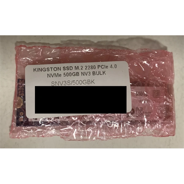 KINGSTON_SSD_M2_2280_PCIe_40_NVMe_500GB_NV3_BULK-i2039356 KINGSTON SSD M.2 2280 PCIe 4.0 NVMe 500GB NV3 BULK - Image 1